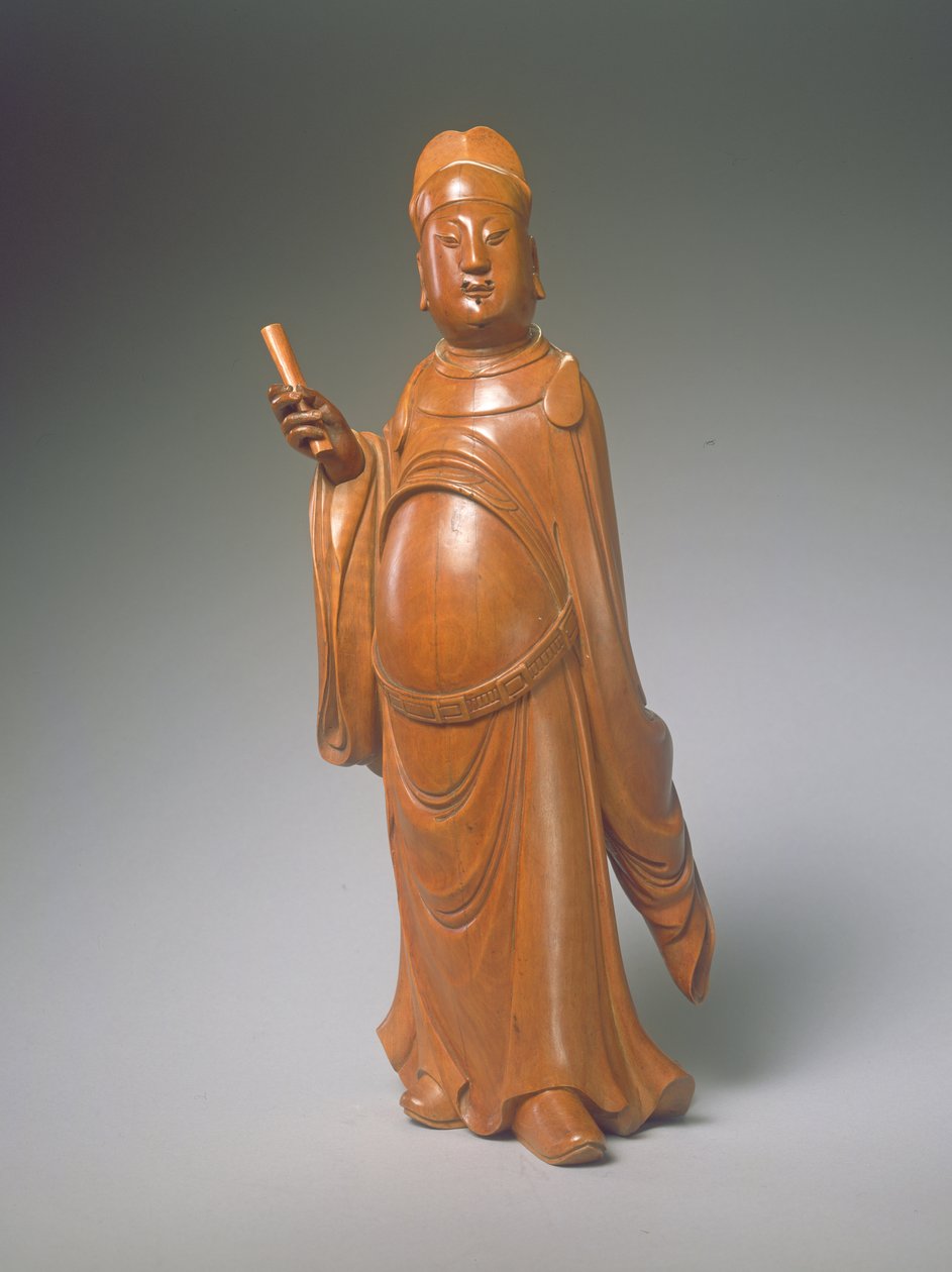 Figura Wen Chang (bukszpan) autorstwa Ming Dynasty Chinese School