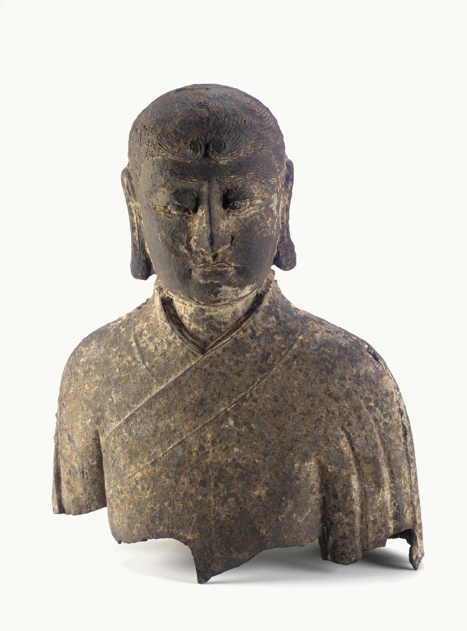Głowa i popiersie Lohan (żelazo) autorstwa Ming Dynasty Chinese School