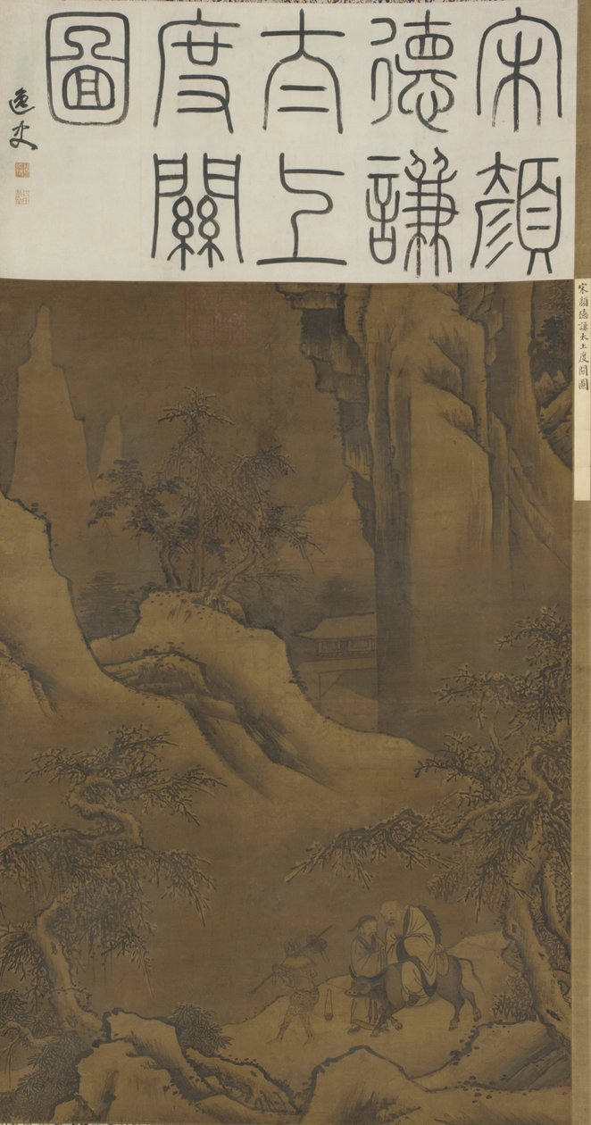 Przejście Laozi przez przełęcz, ok. 1600 autorstwa Ming Dynasty Chinese School