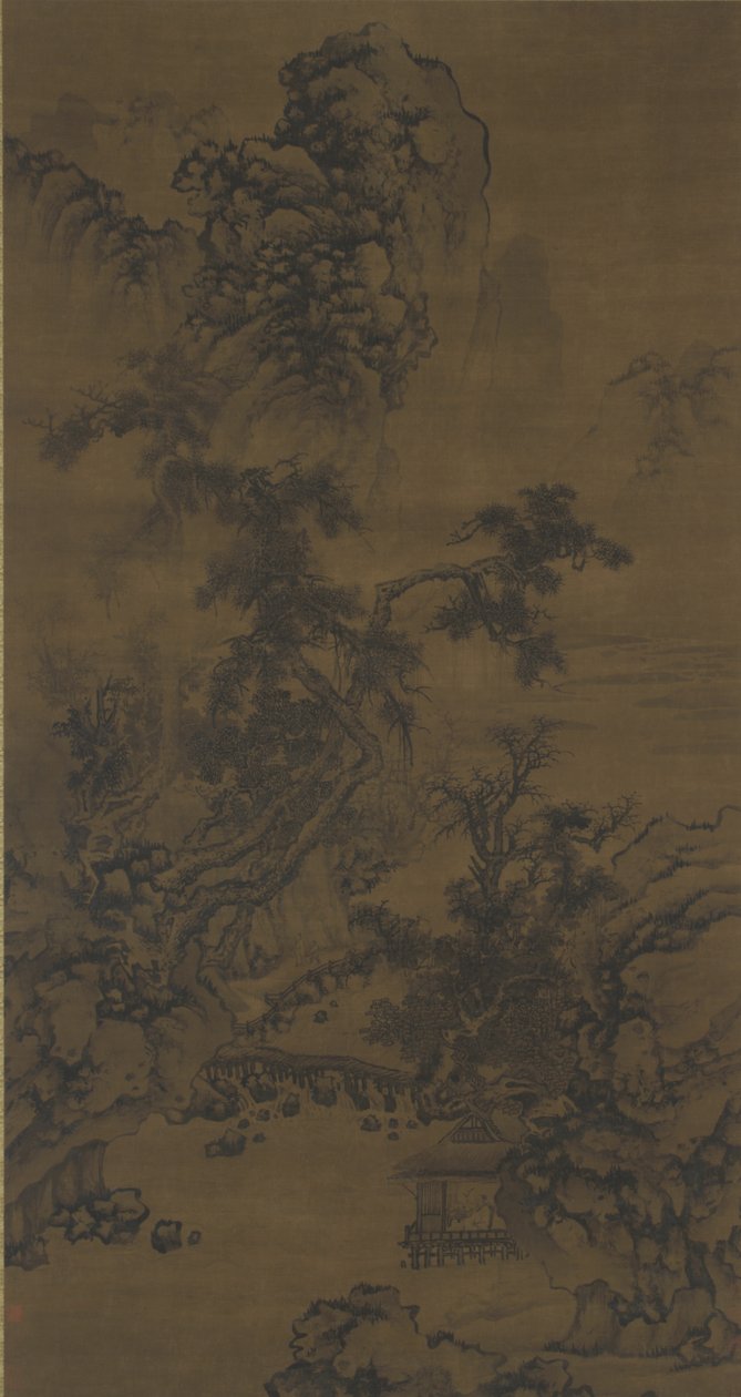 Słuchanie sosen w pawilonie nad rzeką autorstwa Ming Dynasty Chinese School