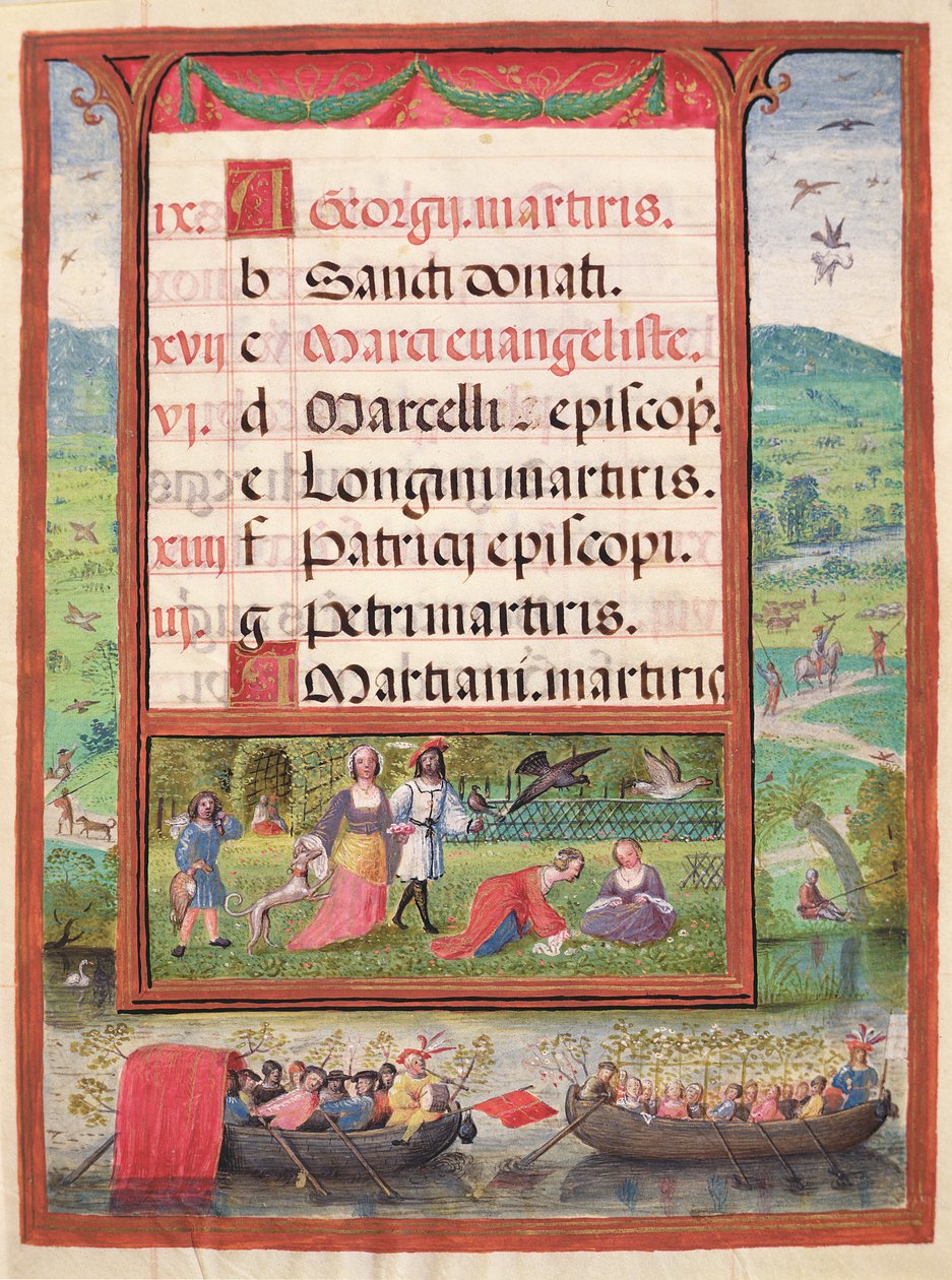 Pieśń na lutnię jesienią, 1554 (tusz i kolor na papierze) autorstwa Ming Dynasty Chinese School