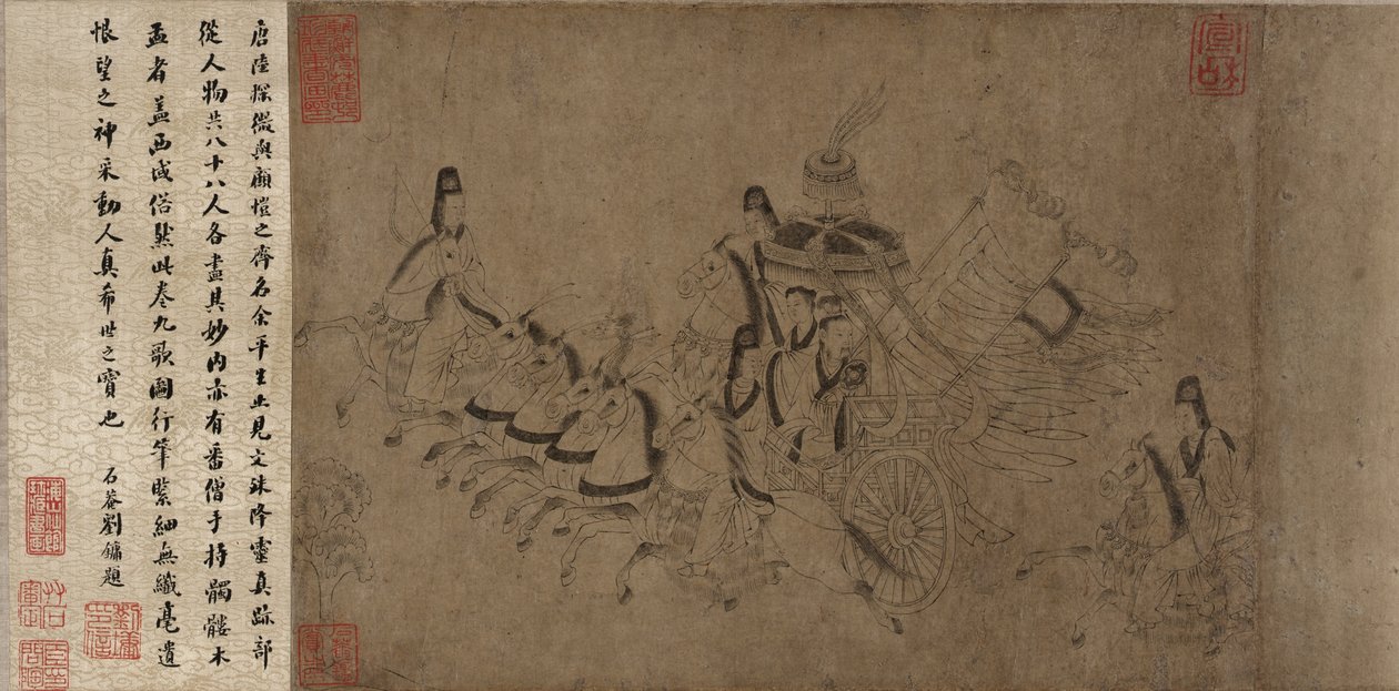 Nimfa rzeki Luo (atrament na papierze) autorstwa Ming Dynasty Chinese School