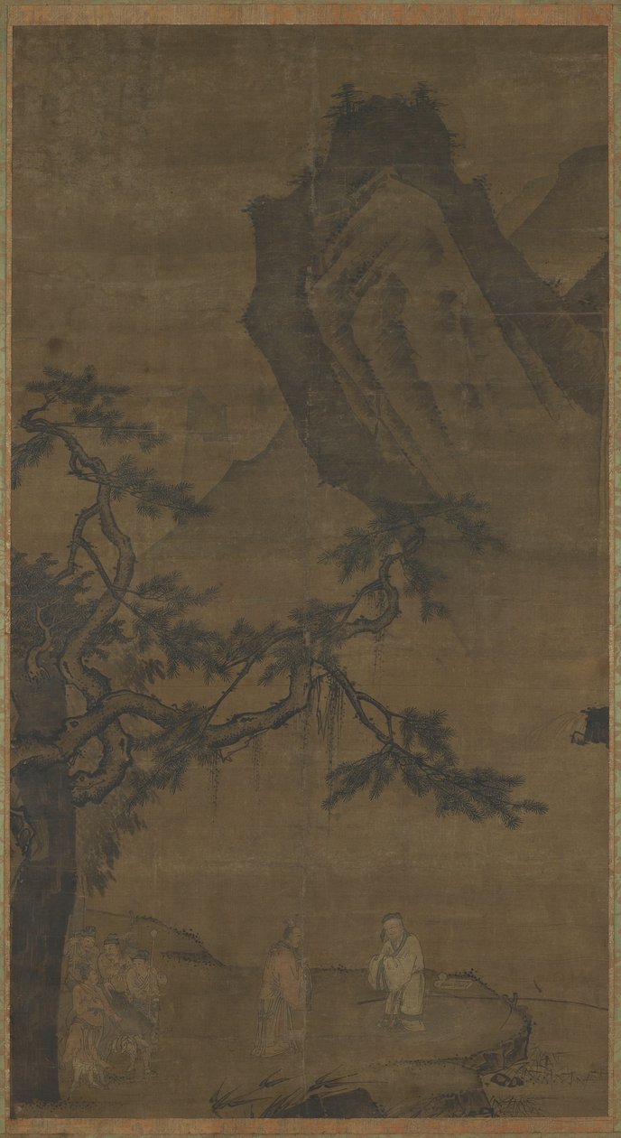 Wezwanie mędrca nad rzeką Wei autorstwa Ming Dynasty Chinese School