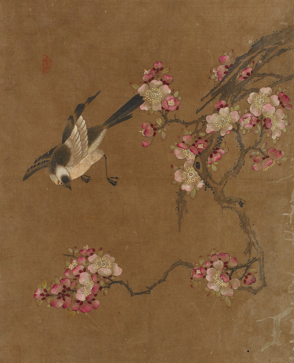 Dziesięć zdjęć ptaków i kwiatów (kolor na jedwabiu) autorstwa Ming Dynasty Chinese School