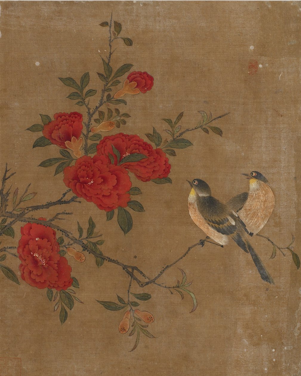 Dziesięć zdjęć ptaków i kwiatów (kolor na jedwabiu) autorstwa Ming Dynasty Chinese School