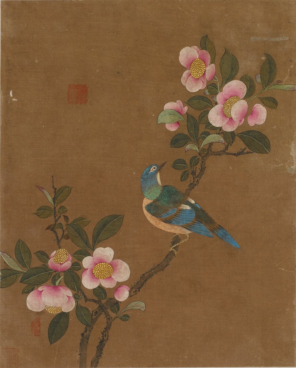 Dziesięć zdjęć ptaków i kwiatów (kolor na jedwabiu) autorstwa Ming Dynasty Chinese School