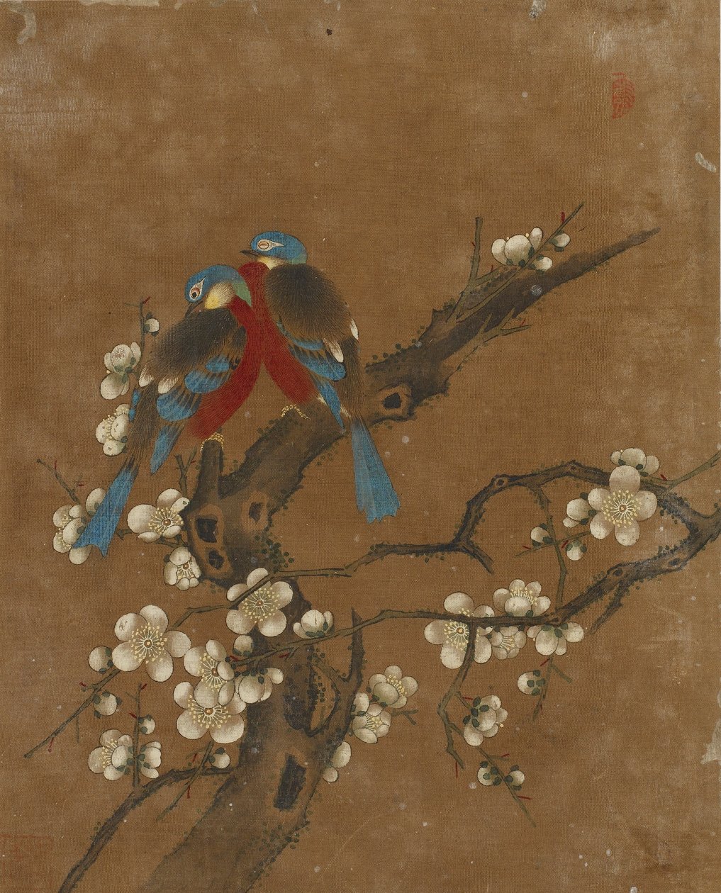 Dziesięć zdjęć ptaków i kwiatów (kolor na jedwabiu) autorstwa Ming Dynasty Chinese School