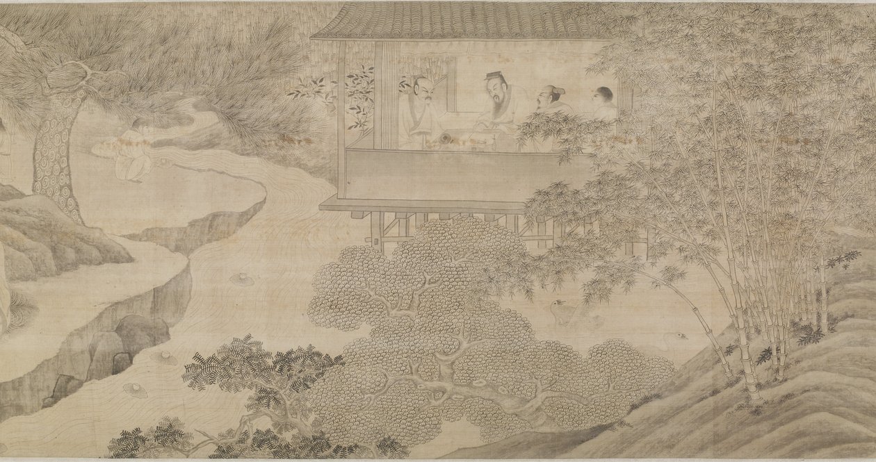 Spotkanie w Pawilonie Orchidei autorstwa Ming Dynasty Chinese School