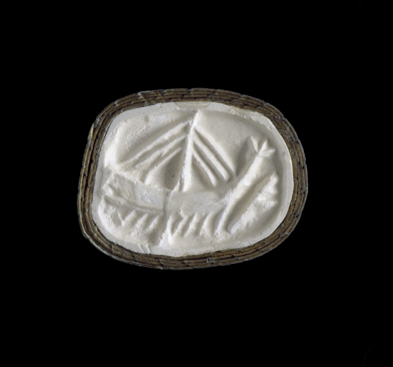 Pieczęć, środkowy okres minojski I, ok. 2100-ok. 1900 pne (kamień (steatyt); tynk) autorstwa Minoan