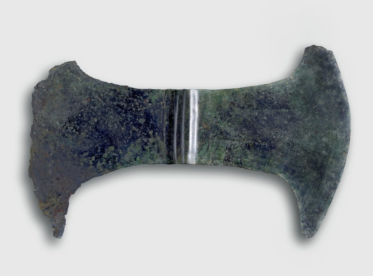 Topór wotywny, Kreta, ok. 1700-1500 pne (brąz) autorstwa Minoan