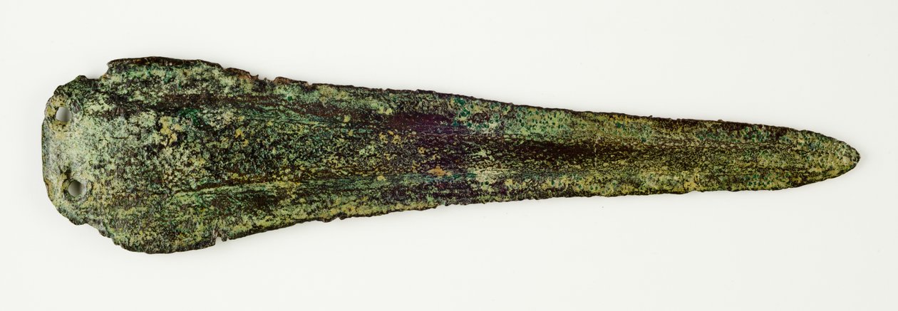 Ostrze sztyletu, 2000-1400 p.n.e. (odlew z brązu) autorstwa Minoan