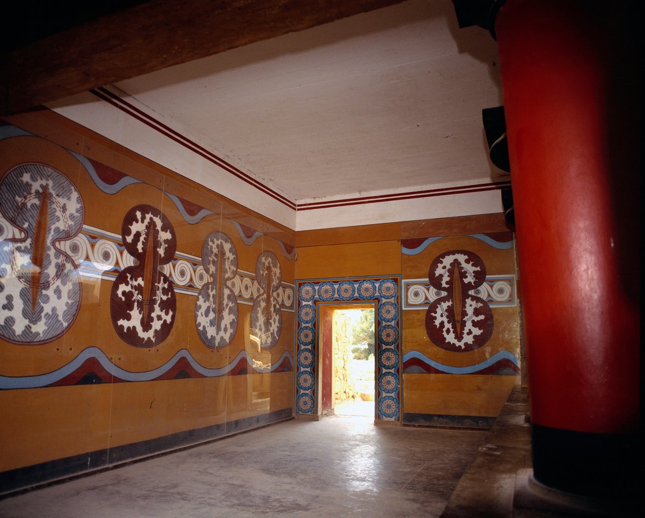 Sztuka grecka: Sala Pałacu w Knossos, Grecja. autorstwa Minoan