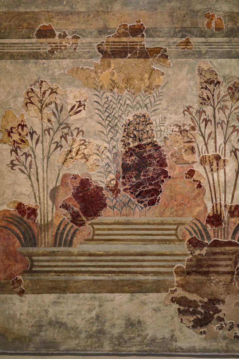 Panel "Fresków Lilii" autorstwa Minoan