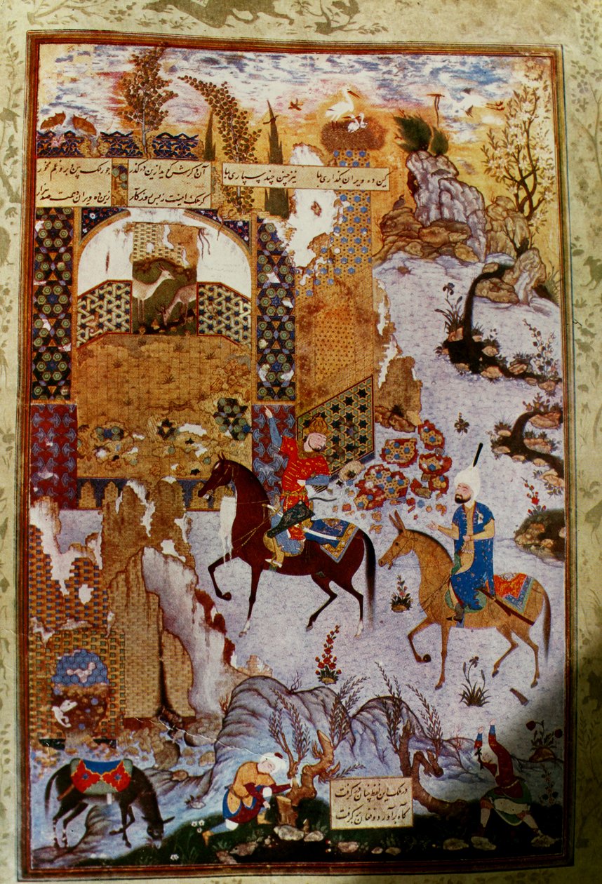 Mir Musavvir - Fair Nushiravan i wezyr autorstwa Mir Musavvir