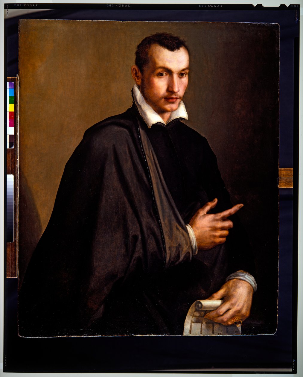 Portret architekta, niedatowany (panel) autorstwa Mirabello Cavalori