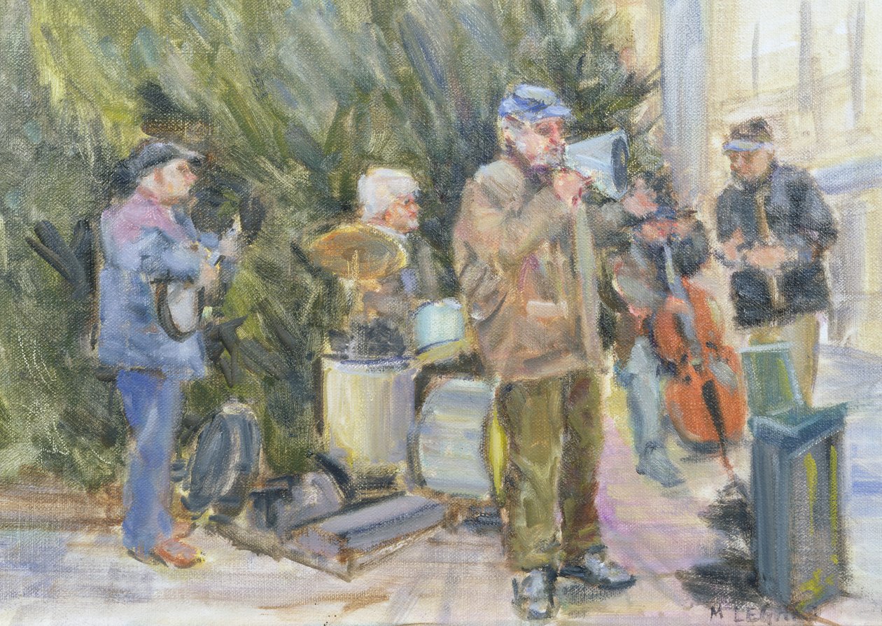 Jazz Buskers, Praga autorstwa Miranda Legard