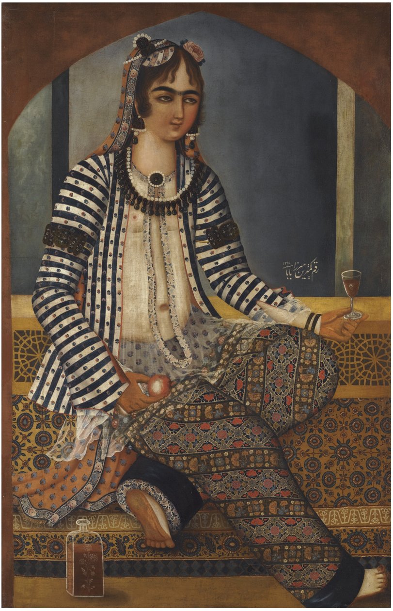 Portret damy autorstwa Mirza Baba