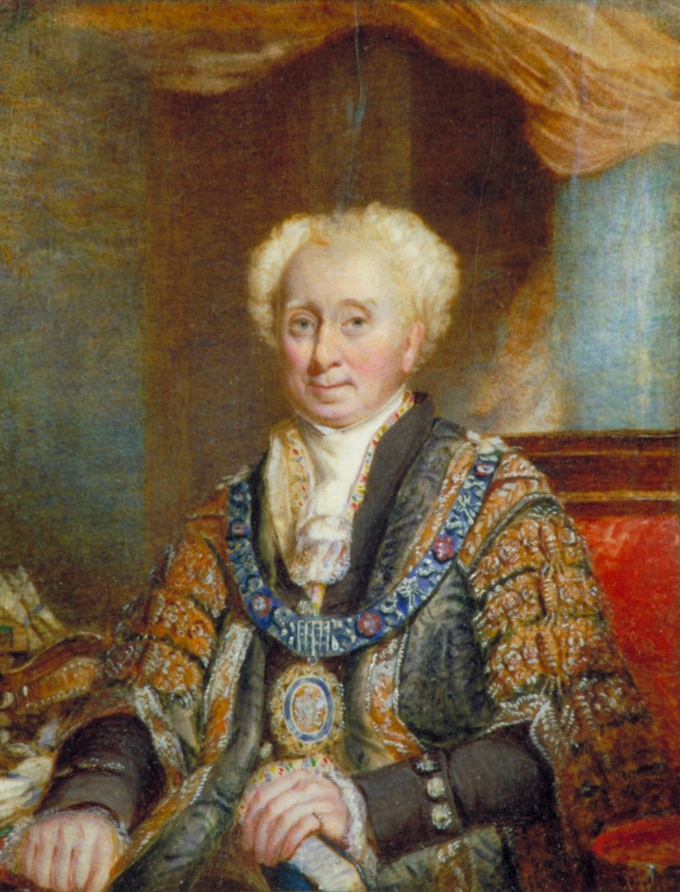 „Sir John Cowan, burmistrz 1837”, 1838 r autorstwa Miss Hibbert