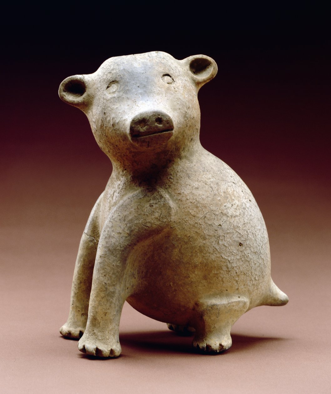 Butelka z wizerunkiem niedźwiedzia, późny okres Missisipi, 1200-1500 (ceramika) autorstwa Mississippian culture