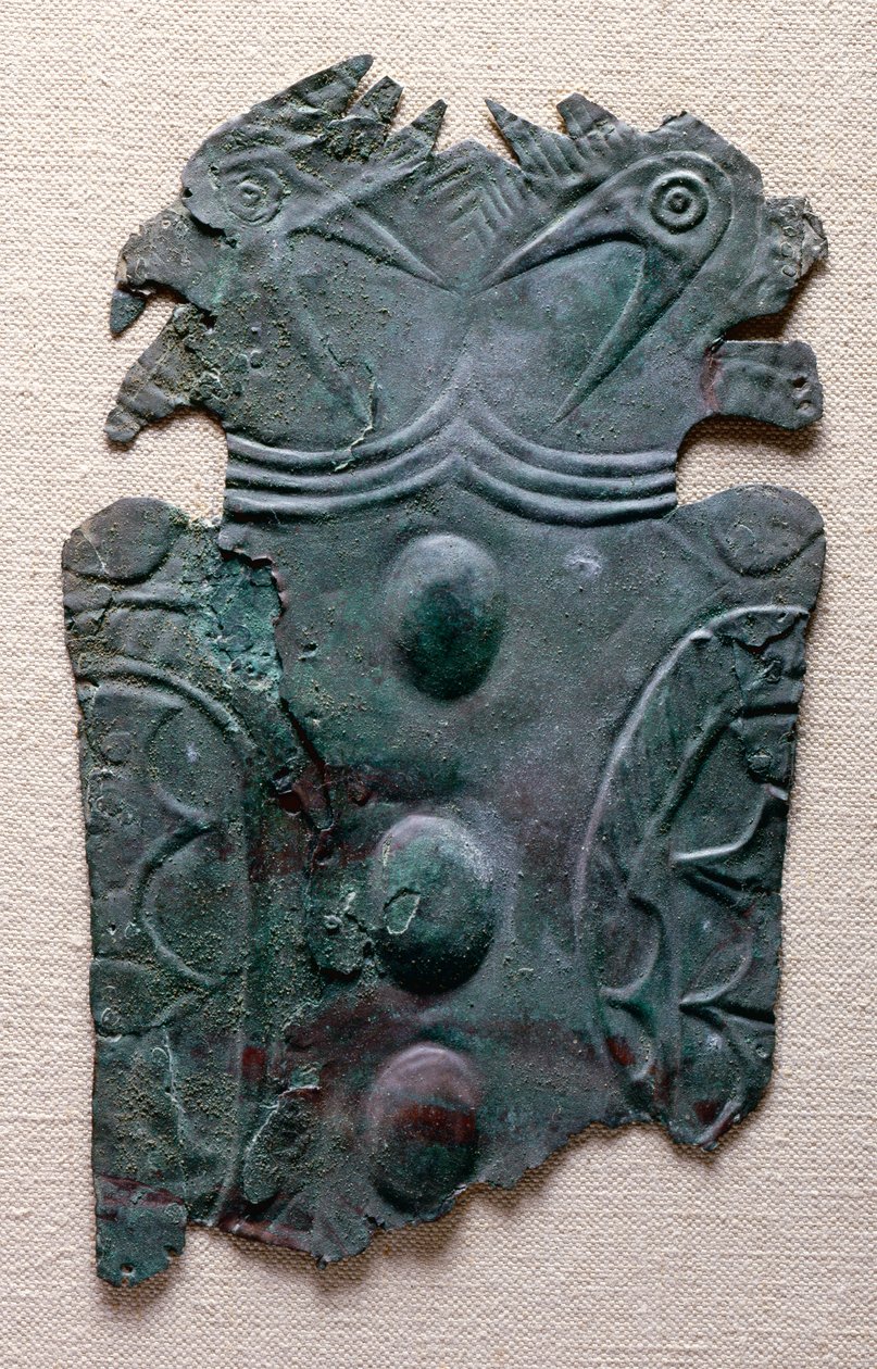 Płyta Wulfing, Missouri, 1200-1400 (miedź) autorstwa Mississippian culture