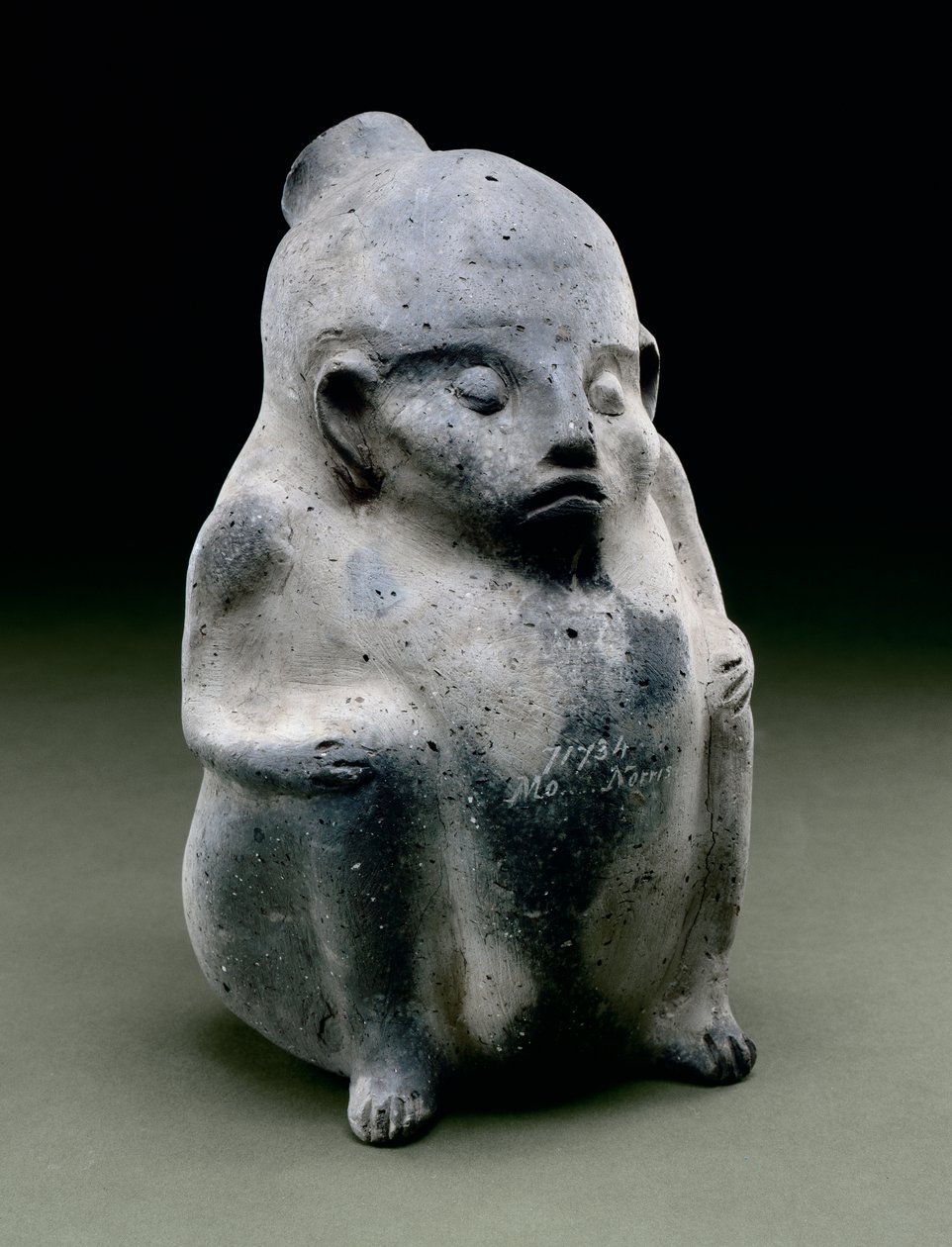 Naczynie z podobizną ludzką, 1100-1300 (ceramika) autorstwa Mississippian culture
