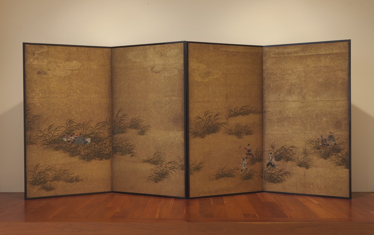 Scena z Opowieści z Ise autorstwa Mitsuyoshi (Kyuyoku) (1539 1613) Tosa