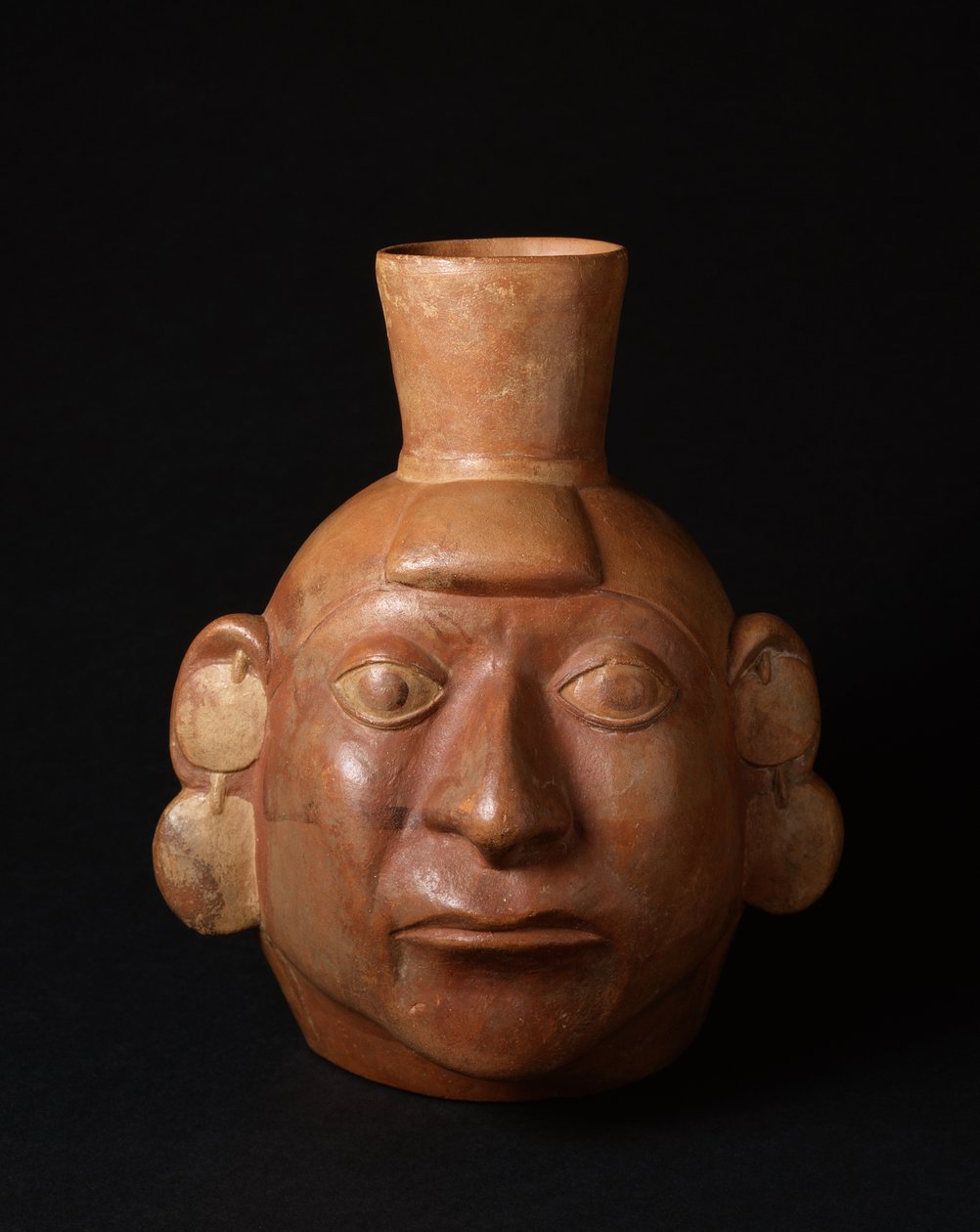 Naczynie portretowe, okres wczesnego średniowiecza, ok. 200-700 r. (ceramika) autorstwa Moche Moche