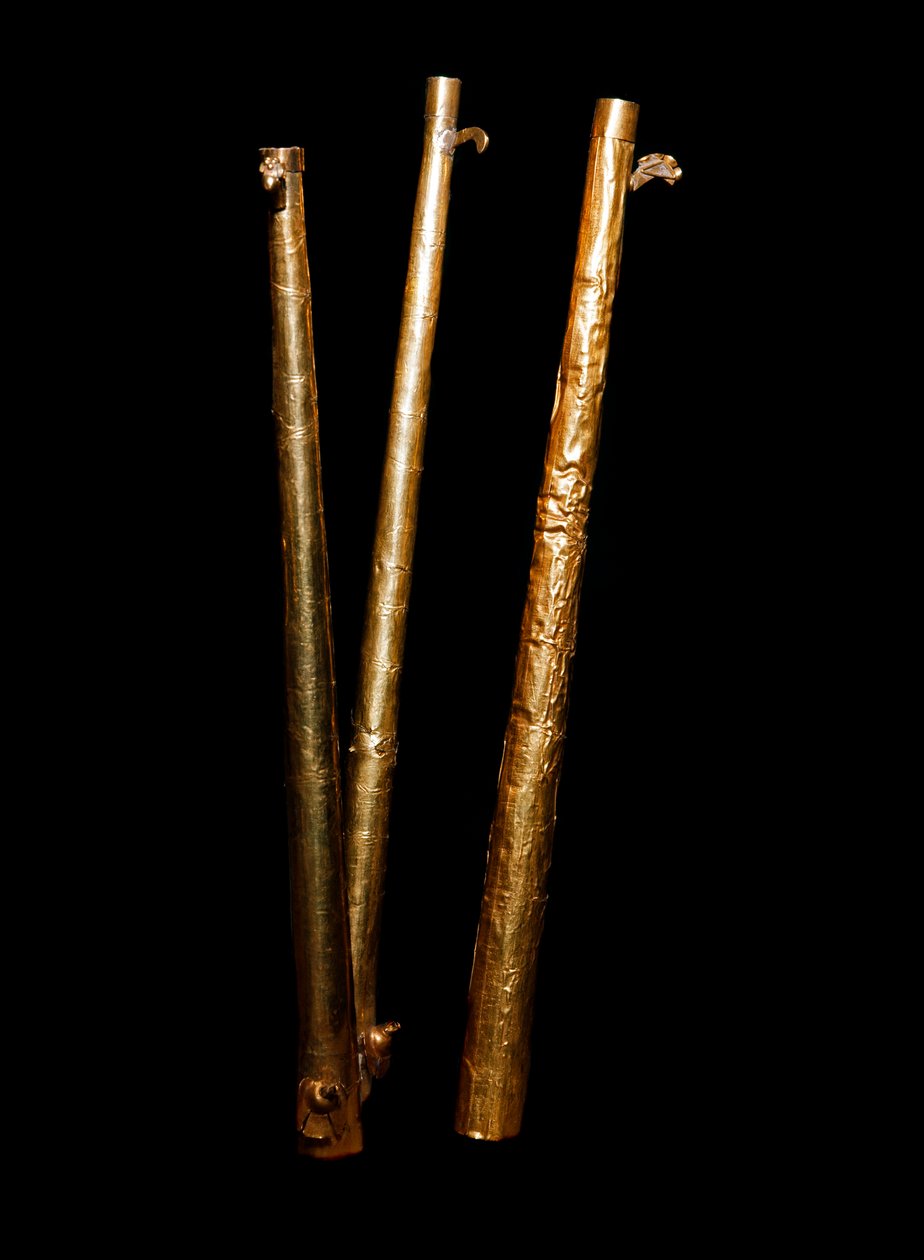 Sztuka przedkolumbijska, kultura Mochica (brzydka, monchique): golf sarbacane. 200-500 Prywatna kolekcja JC autorstwa Moche Moche