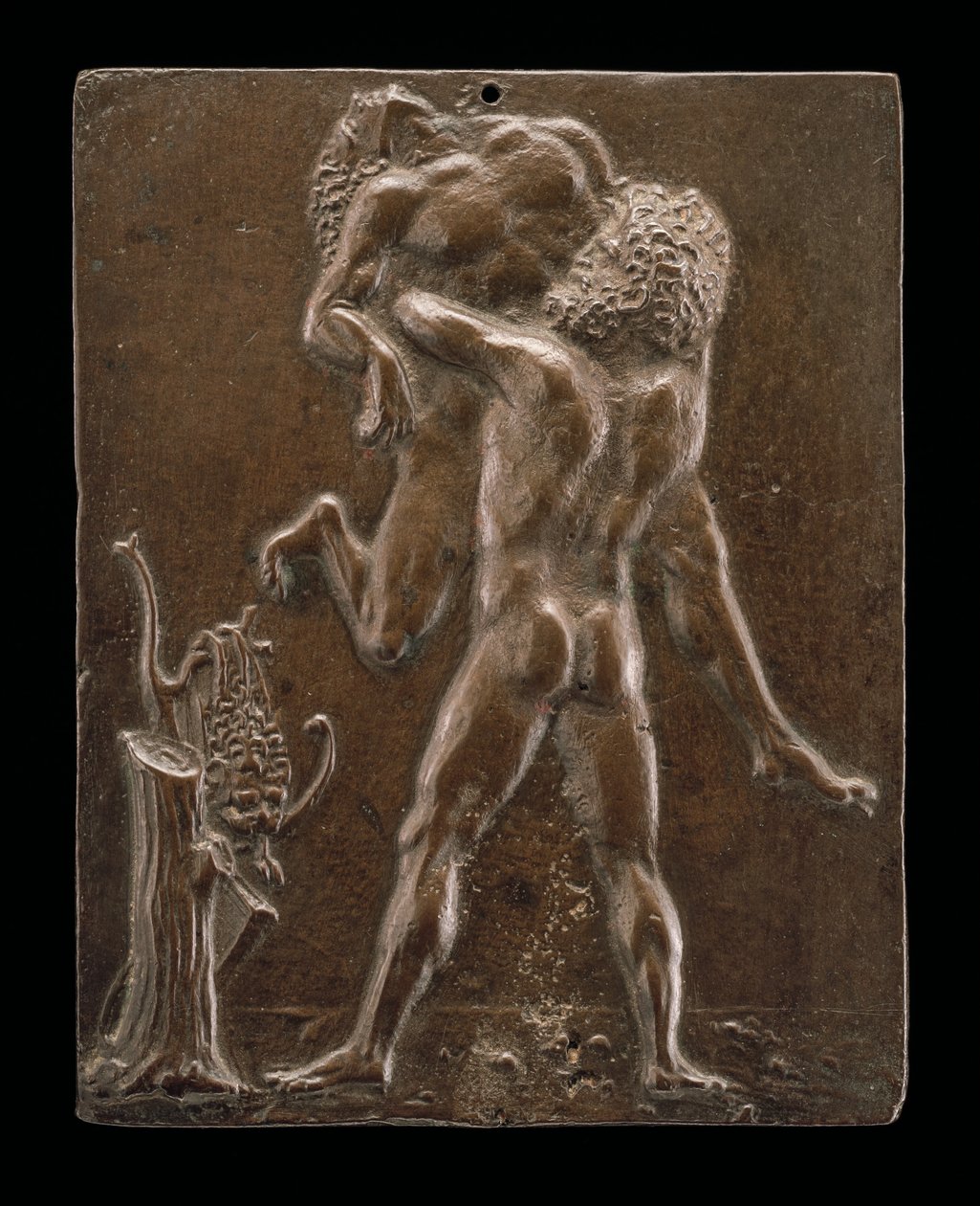 Herkules i Antaeus, koniec XV - początek XVI wieku. autorstwa Moderno