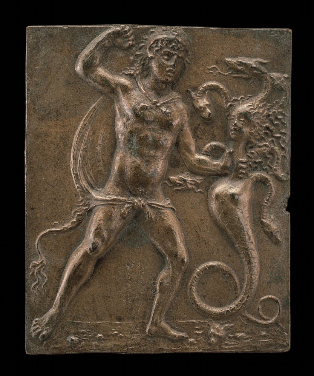 Herkules i Hydra Lernejska, koniec XV - początek XVI wieku. autorstwa Moderno