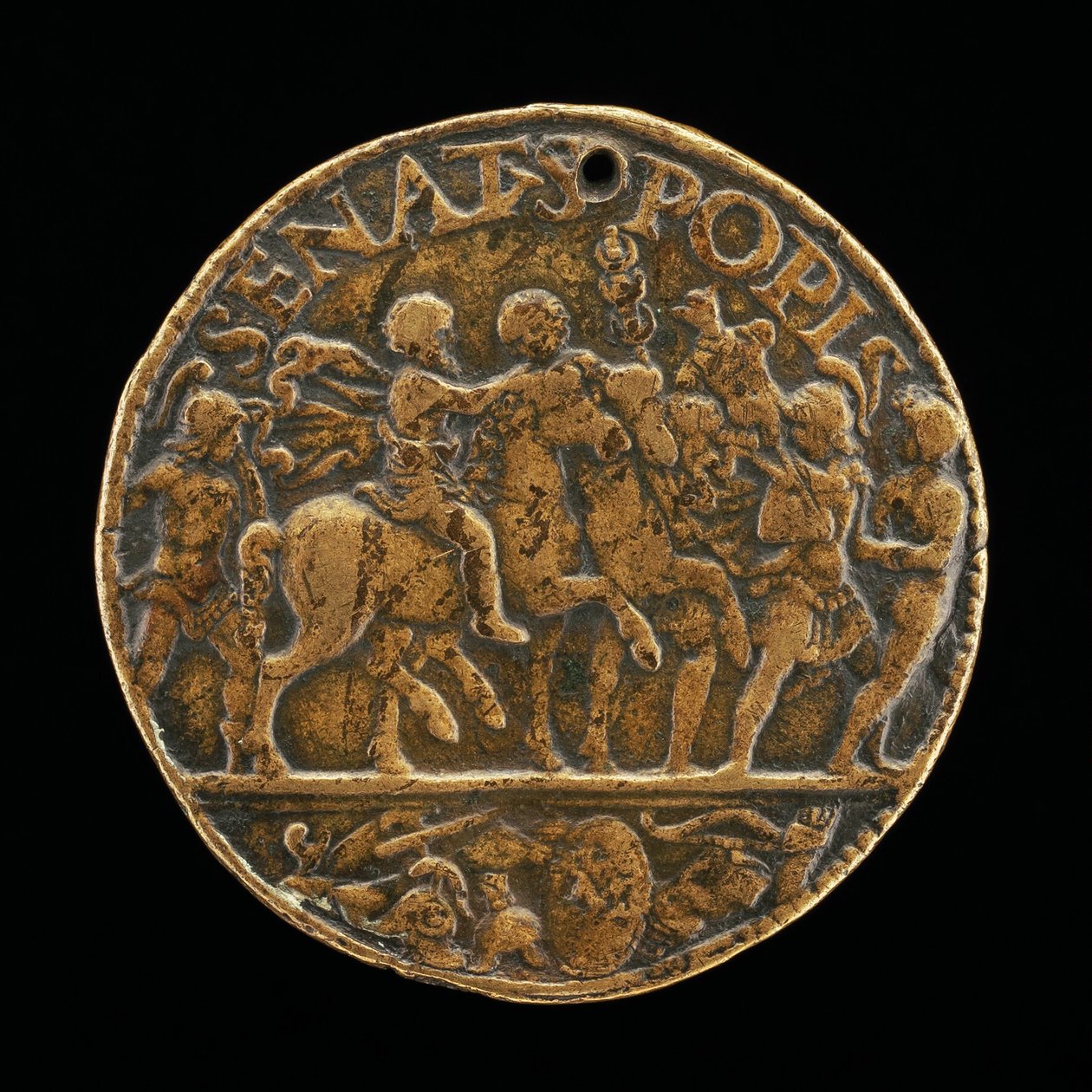 Triumf senatorski [rewers], c. 1490. autorstwa Moderno