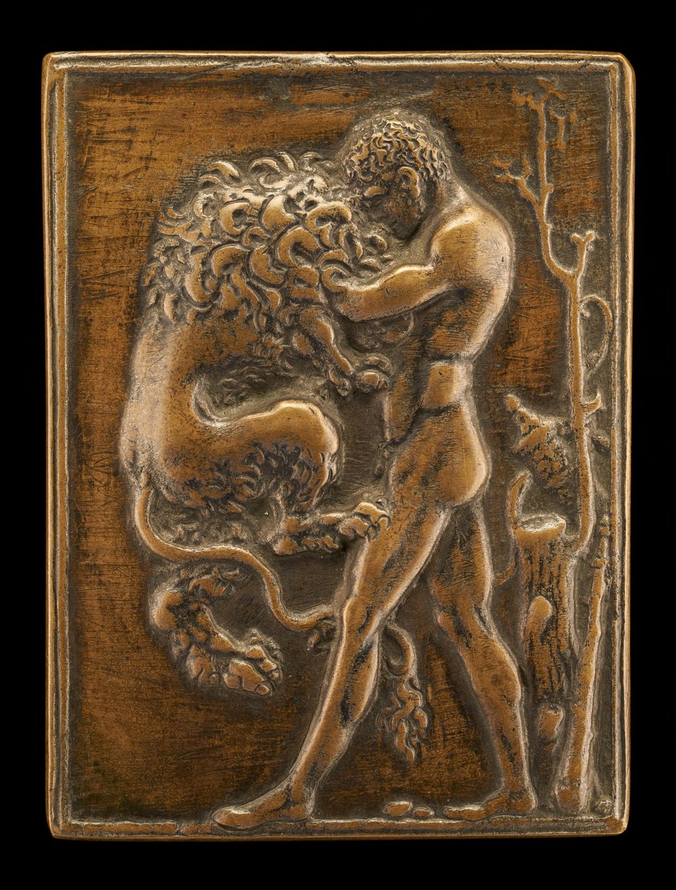 Herkules stojący z lwem nemejski, ok. 1930 r. 14881489. autorstwa Moderno