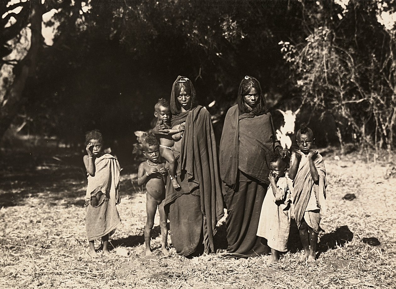 Budowanie imperium w epoce faszystowskiej: afrykańscy tubylcy, 09.05.1936 (zdjęcie czarno-białe) autorstwa Modestino Baldinetti