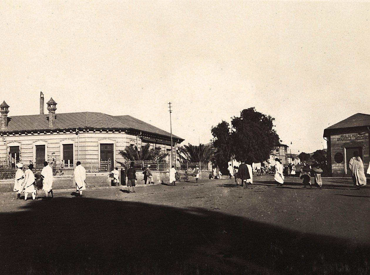 Budowanie imperium w epoce faszystowskiej: firma elektryczna Asmara, 09.05.1936 (zdjęcie czarno-białe) autorstwa Modestino Baldinetti