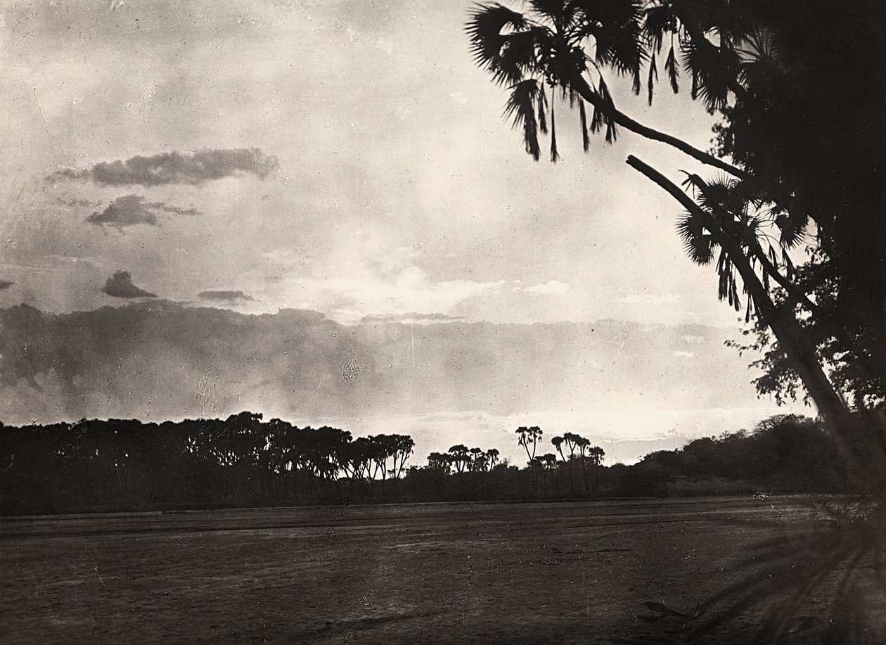„Budowanie imperium” w epoce faszystowskiej: zachód słońca nad Gasc, 09.05.1936 (zdjęcie czarno-białe) autorstwa Modestino Baldinetti