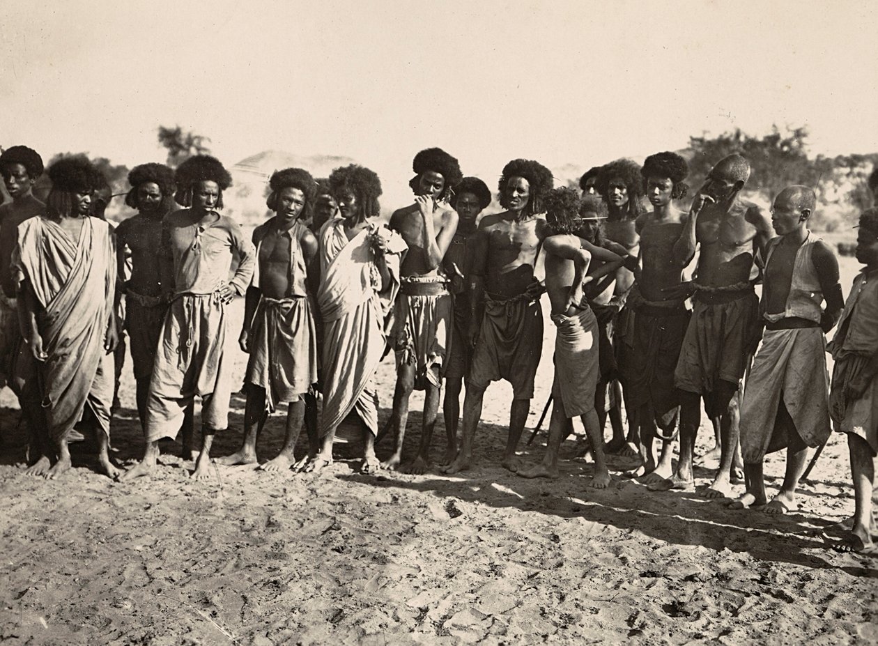 „Budowanie imperium” w epoce faszystowskiej: plemię Beni Amer, 09.05.1936 (zdjęcie czarno-białe) autorstwa Modestino Baldinetti