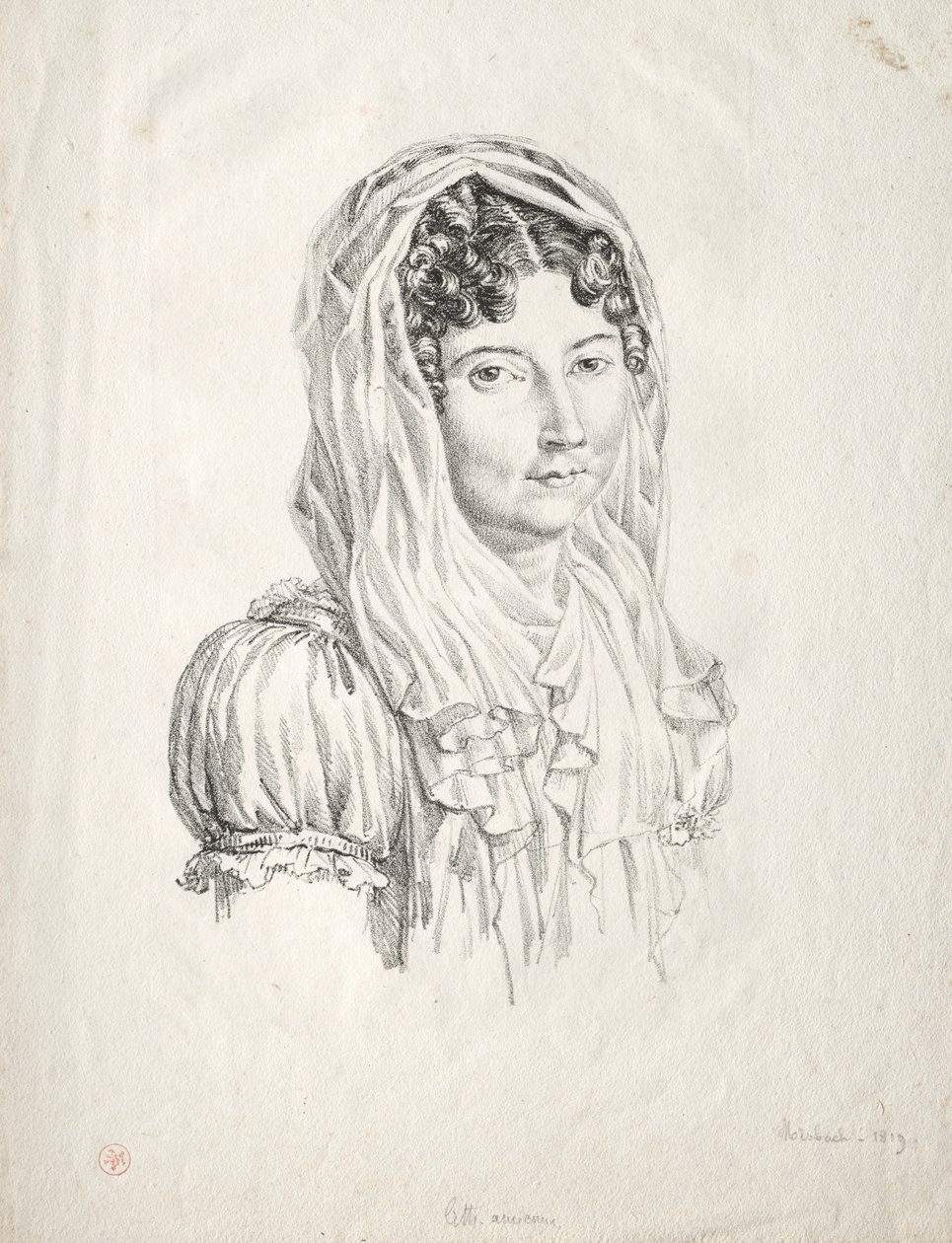 Portret kobiety, 1819. autorstwa Moisbach