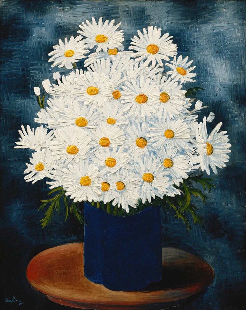 Bukiet stokrotek; Bouquet de Marguerites autorstwa Moise Kisling