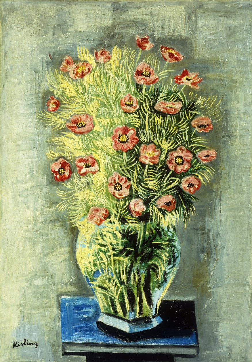 Bukiet maków; Bouquet de Pavots autorstwa Moise Kisling