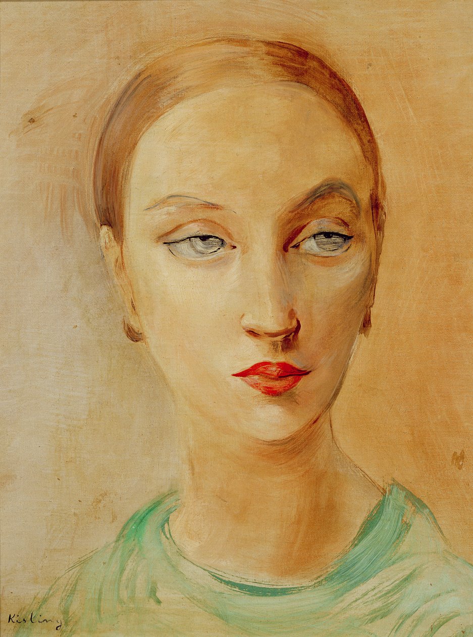 Głowa kobiety autorstwa Moise Kisling