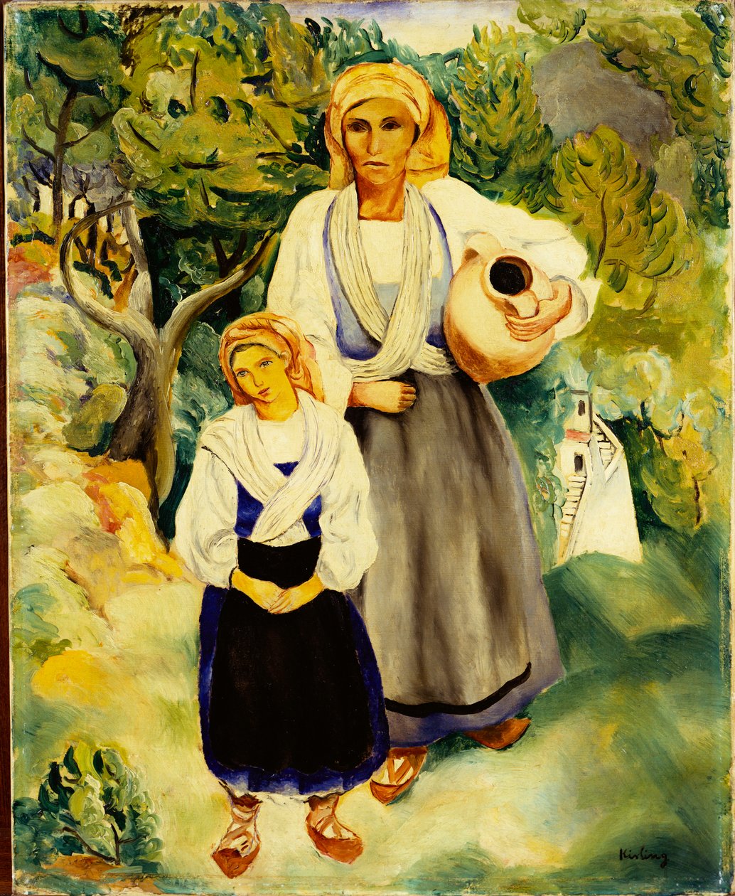 Włoscy chłopi autorstwa Moise Kisling