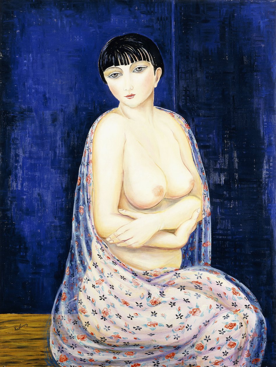 Kiki z Montparnasse, ok. 1926 (olej na płótnie) autorstwa Moise Kisling