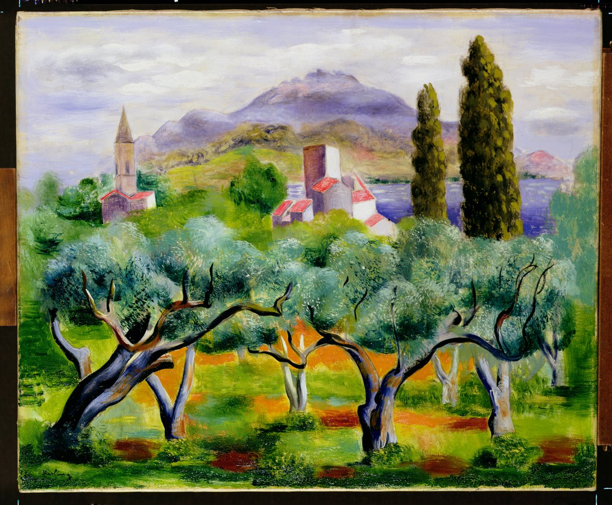 Krajobraz, ok. 1920 r. autorstwa Moise Kisling