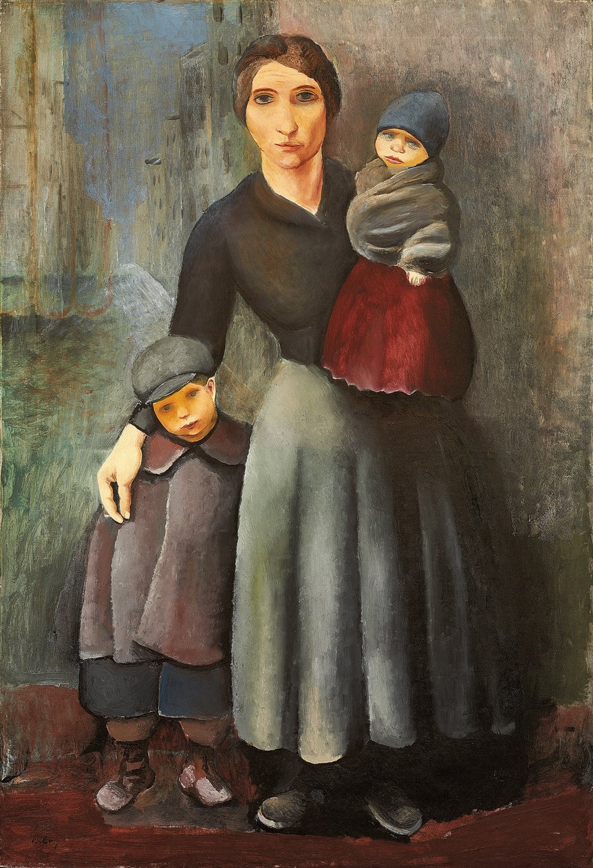 Matka z dziećmi autorstwa Moise Kisling