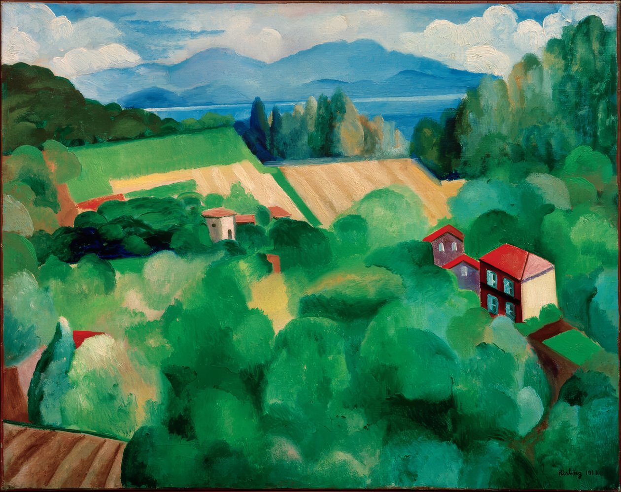 "Krajobraz St. Tropez autorstwa Moise Kisling