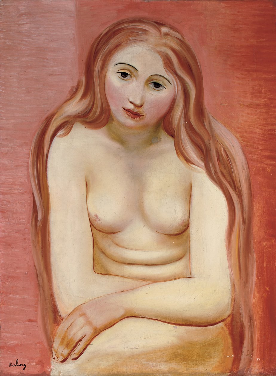 Akt siedzący; Nu assis autorstwa Moise Kisling