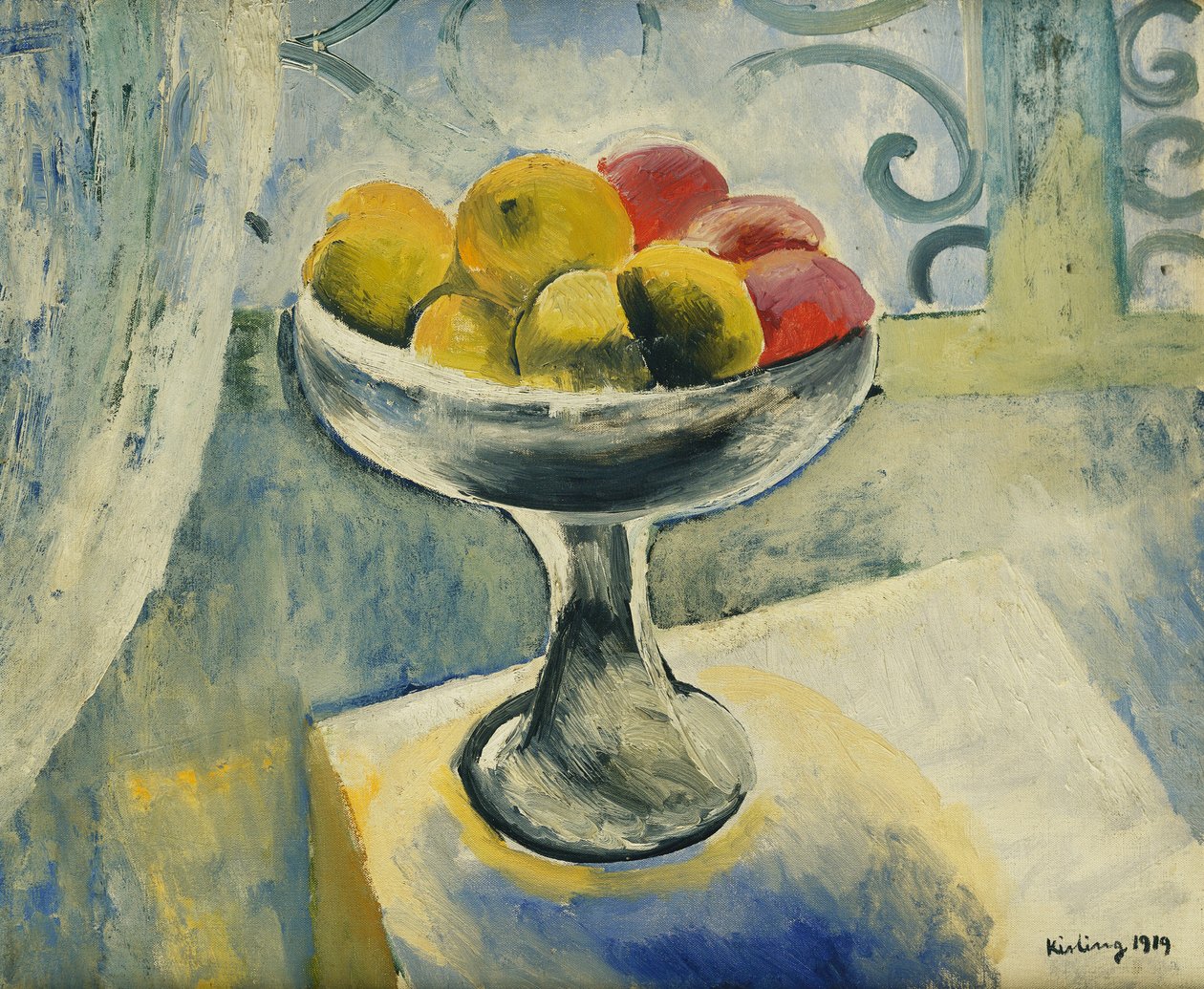 Martwa natura z jabłkami; Nature Morte aux Pommes autorstwa Moise Kisling