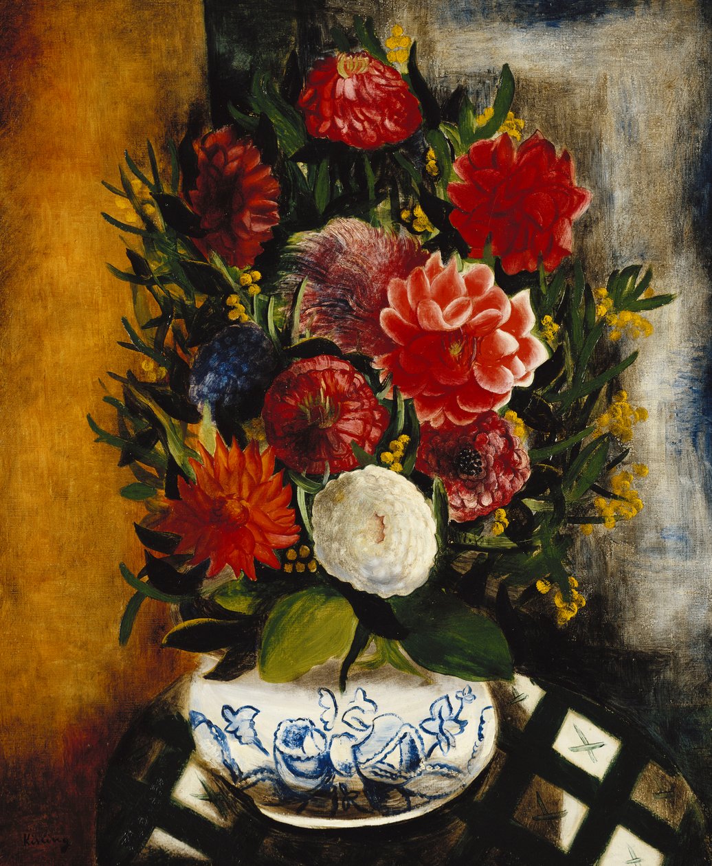 Wazon z kwiatami; Vase de Fleurs autorstwa Moise Kisling