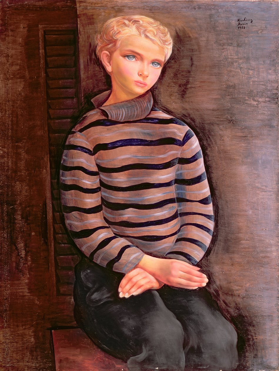 Młody blondyn autorstwa Moise Kisling