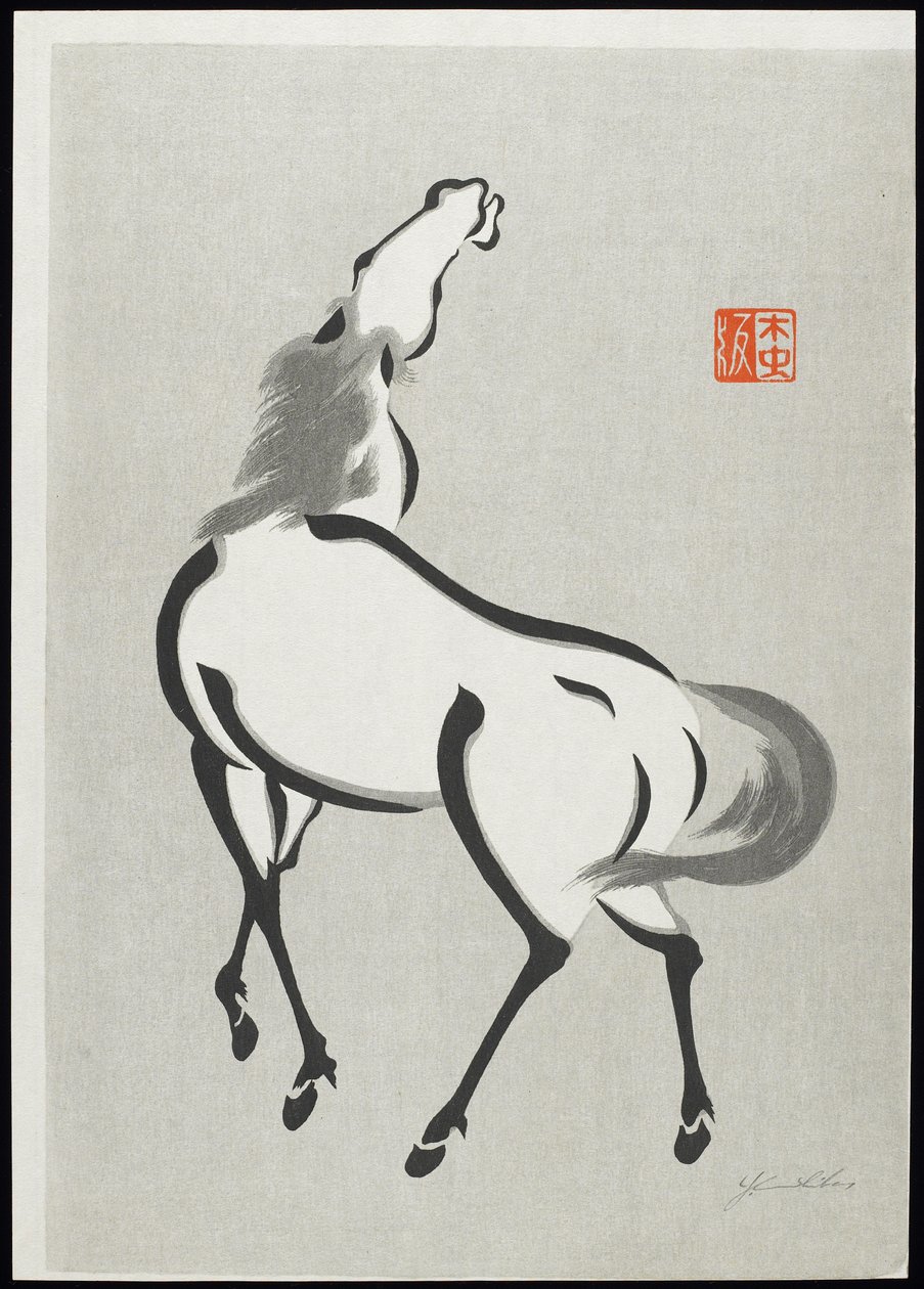 Koń (C) autorstwa Mokuchu Urushibara